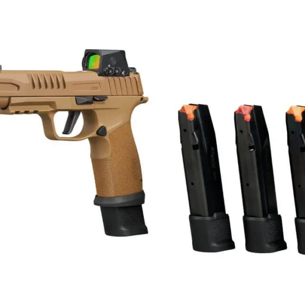 Sig Sauer P365 TacOps Handgun 9mm Luger 21rd Magazines (4) 5.1" Threaded Barrel Romeo-X