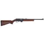 Henry Homesteader Rifle walnut and black rifle, left-side view with detached magazine