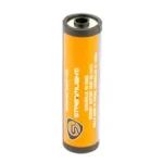 Streamlight STRION orange battery stick, upright view with metal contacts