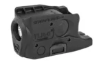 Streamlight TLR-6 for Glock 26 without laser, black weapon light in front-right angled view