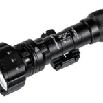 Streamlight PROTAC RAIL MOUNT VIR USB PRO black weapon light, angled view with rail mount