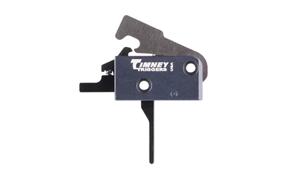 TIMNEY IMPACT AR TRIGGER STRAIGHT black trigger assembly, side view with straight trigger