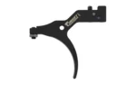 Timney TRIG FITS SAV EDGE/AXIS black curved trigger assembly, side view