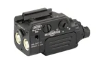 SUREFIRE CMP LIGHT RED 800 LM BLK black compact light, angled front view with dual lamps and top mount