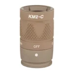 SUREFIRE LED MODULE 350 LUM 6V TAN front view with knurled body and OFF marking