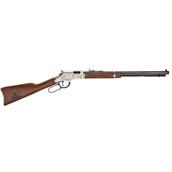 Henry Repeating Arms Company Henry USMC Spirit of the Corps Tribute Edition Rifle .22 LR 16rd Capacity 20" Barrel Walnut
