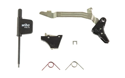 TIMNEY ALPHA PIVT FITS GLK G3-4 TRIG black trigger and metal bar with springs, parts and tool