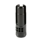 SUREFIRE WARCOMP SPORT, black upright side view with open prongs and round ports