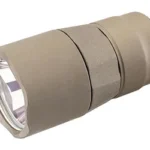 SUREFIRE KF2 TURBO 6V tan light head, angled front view with reflector and round bezel