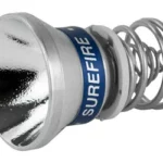 SUREFIRE P60-6V LAMP ASSMBLY 65 LM, silver reflector with blue collar and exposed spring