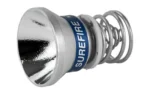 SUREFIRE P60-6V LAMP ASSMBLY 65 LM, silver reflector with blue collar and exposed spring