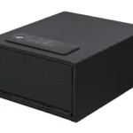 STACK-ON Personal Safe Medium, black rectangular safe in front three-quarter view with top keypad