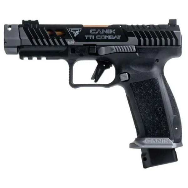 Century Arms Canik TTI Combat Handgun 9mm Luger 10rd Magazines (2) 4.6" Barrel Smoke