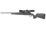 Savage Arms SAV AXIS 2 XP rifle, right-side view with grey stock, black barrel and mounted scope