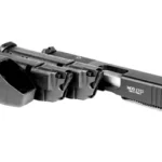 ADV ARMS AAC17-22G5MOD-CA black conversion kit, angled right-side view with slide and magazine