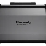 Hornady HRNDY SECURITY DIGI-VAULT TWO-GUN black and gray vault, front view with logo