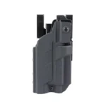 BLACKPOINT SLK DTY LT EPL FOR GLK 17, black holster in angled side view