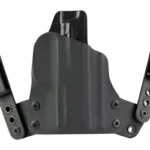 BlackPoint SIG 365 XMacro Mini Wing, black holster front view with two angled belt clips