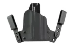 BlackPoint SIG 365 XMacro Mini Wing, black holster front view with two angled belt clips