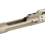 FailZero FZ M16/M4 BCG NO HAMMER MATTE, matte silver bolt carrier group in angled side view