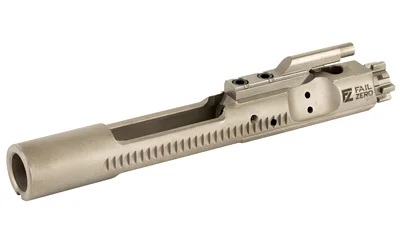 primary-7540 FailZero FZ M16/M4 BCG NO HAMMER MATTE, matte silver bolt carrier group in angled side view