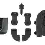 Alien Gear Holsters AGH PHOTON P320C/M18 WLIGHT HOLSTER, black holster and mounting hardware