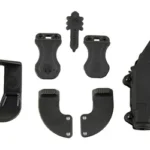Alien Gear Holsters AGH PHOTON P365 WLIGHT HOLSTER, black holster and mounting hardware, front view