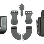 Alien Gear Holsters AGH PHOTON P365XL WLIGHT HOLSTER, black holster and mounting hardware, front view