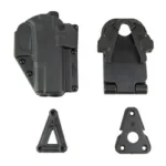 RAPID FORCE L2 FITS GLOCK 19 RH BLK, black holster with belt mount and attachment pieces
