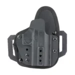 HOFTAC OMNICARRY MICRO OWB RH, black holster with belt loops, front view
