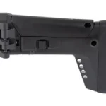 Global Ordnance GO 1913 Universal Folding Stock black, left side view with hinged mount