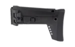 Global Ordnance GO 1913 Universal Folding Stock black, left side view with hinged mount
