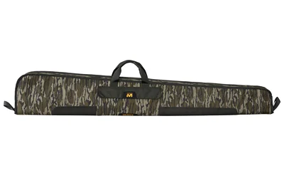 primary-7633 Muddy Shotgun Case in Mossy Oak camouflage, side view with zipper and carry handle