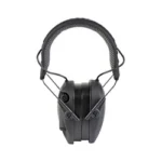 WALKER'S RAZOR XTRM DIGITAL MUFF BLK black front view with padded headband and slim ear cups