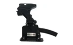 MAGPUMP MP5/SP5 Loader, black side view with upright hopper and curved magazine inserted