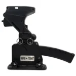 MAGPUMP 9MM Scorpion Loader, black side view with upright hopper and curved feed arm