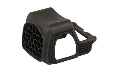 One Hundred Concepts OHC HEXCAP RMR, black angled view with honeycomb front and open side