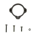 One Hundred Concepts OHC SHOCKCOLLAR SMALL, black front view with ring clamp and three screws