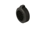 One Hundred Concepts HexCap Red Dot Sight Cover Micro, black angled view with honeycomb front