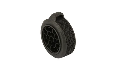 One Hundred Concepts HexCap Red Dot Sight Cover Micro, black angled view with honeycomb front