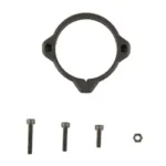 One Hundred Concepts OHC SHOCKCOLLAR 32MM, black front view with ring clamp and three screws