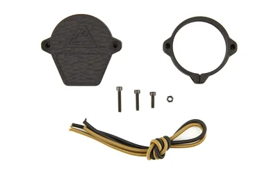 One Hundred Concepts OHC RUGGEDIZED REAR SCOPECAP SIZE 1, black cap, ring, screws and cord