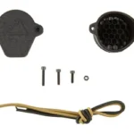 One Hundred Concepts OHC SCOPECAP PRO 34MM, black front and honeycomb views, screws and cord