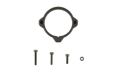 One Hundred Concepts OHC SHOCKCOLLAR LARGE black circular collar with side tabs, screws and washer