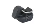 One Hundred Concepts OHC PARACORD QD PICATINNY, black mount with gray cord loop, angled view