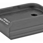 UTG PRO+0 base pad for Glock, black, angled top view with recessed center and side grooves