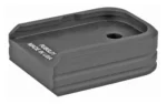 UTG PRO+0 base pad for Glock, black, angled top view with recessed center and side grooves