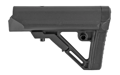 UTG PRO MODEL4 S1 STK, black side view with angled support and adjustment lever