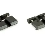 UTG LOW PRO SNAP-IN RAIL ADAPTER, two black adapters in angled top view