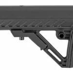 UTG Pro Model4 S2 Stock, black, right-side view with angled brace and adjustment lever